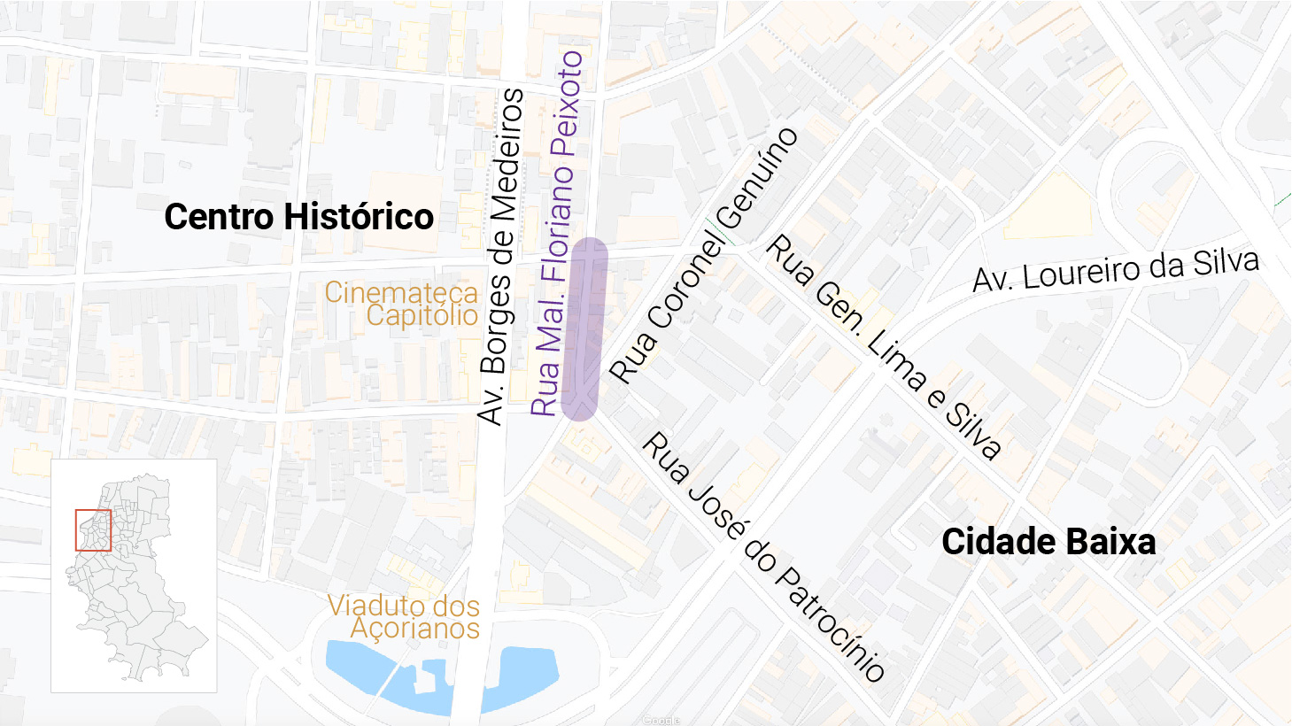 mapa de porto alegre