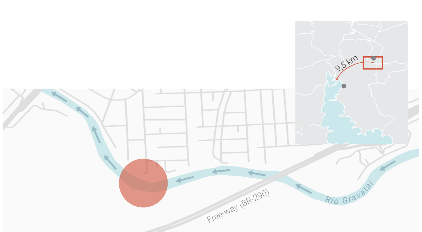 Rio Gravataí (RS) resiste em meio a estiagem, poluição